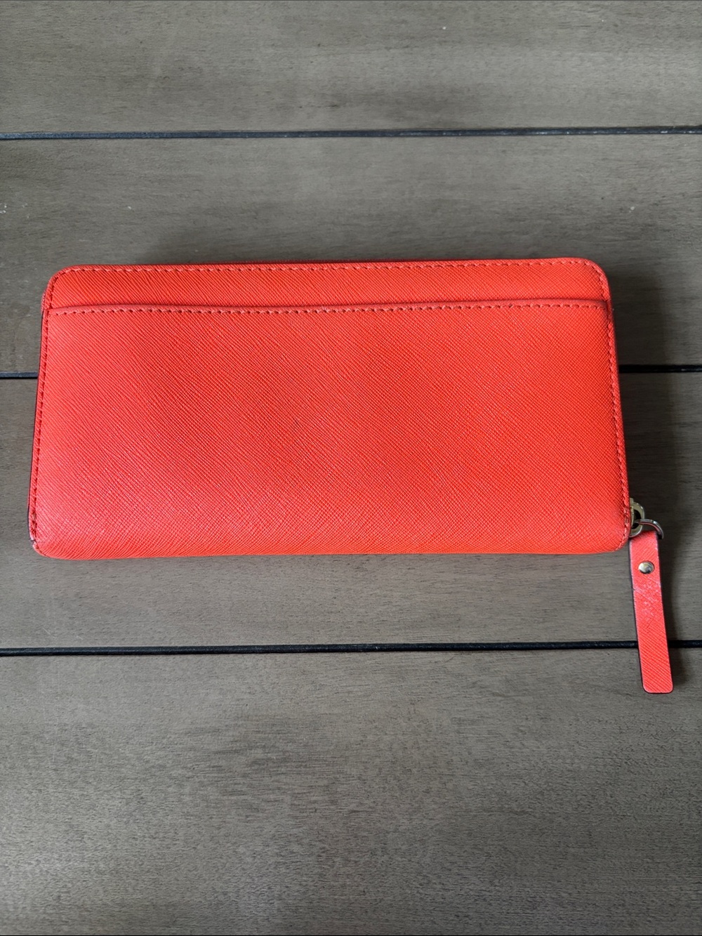 kate spade Saffiano Zip-Around Wallet in Orange-Red - Picture 4 of 17